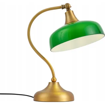 IP kamera Klasická stolní lampa z bronzu se zeleným opálovým sklem - Clerk