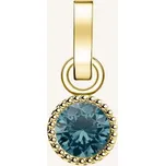 Rosefield přívěsek zlaté barvy Birthstone December color