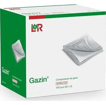 Zdravotnický materiál Kompresy z gázy Gazin sterilní 17/12vr. 10 x 10 cm, 10 x 10 ks