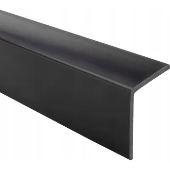 Stavební profil Měkký PVC rohovník | ochranný rohový profil PVC - černý 70 cm 40x40 mm