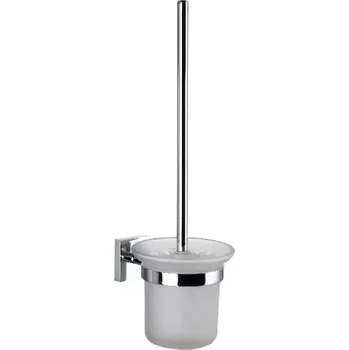 kielle Harmonia - WC štětka nástěnná s držákem, matné sklo/chrom 40523000
