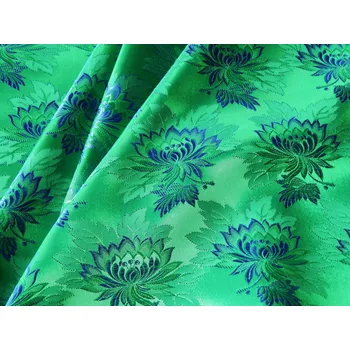 HEDVA ČESKÝ BROKÁT Ondrin 160 krojový brokát MALÝ KVĚT zelená | 766