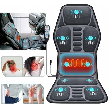 Masážní přístroj VYHŘÍVACÍ PODLOŽKA PRO DOMÁCÍ KANCELÁŘ, MASÁŽNÍ POLŠTÁŘ NA MASÁŽNÍ KŘESLO S DÁLKOVÝM OVLÁDÁNÍM