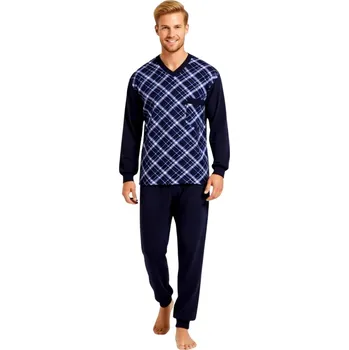Pánské pyžamo Pánské Pyžamo Dlouhé FOLTÝN PD 385 Velikost: 6XL