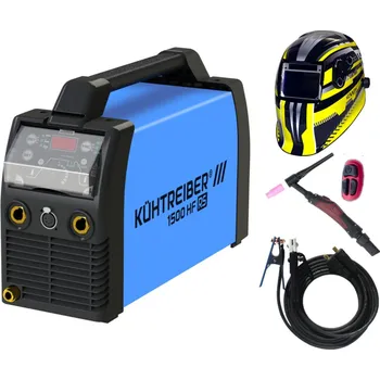 Svářečka Kühtreiber KITin 1500 HF RS + kabely + TIG hořák U/D + kukla