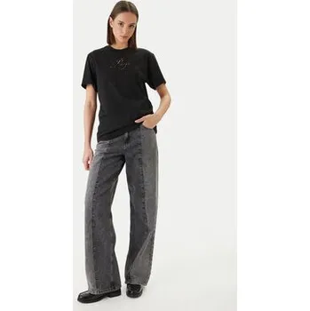 Pánské tričko HUGO T-Shirt Vintage 50560566 Černá Regular Fit XS