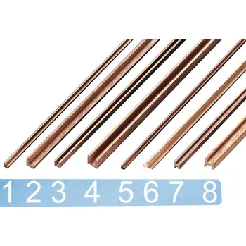 Krick Modelltechnik Krick Lišta ořech ozdobná typ 2 3x3x500mm (2)