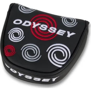 Golf Odyssey Swirl Mallet putter kryt hlavy, černý