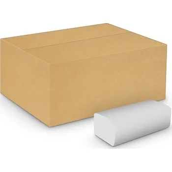 Papírový ručník Papírové ručníky STANDARD Professional ZZ bílé, 2vrstvy, 23×25cm – 2800ks