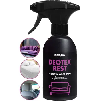 Neutralizátor pachů s probiotiky na matrace, čalounění, sedačky i interiéry vozů | DEOTEX® REST SPRAY | 250 ml (Neutralizátor pachů s probiotiky na matrace, čalounění, sedačky i interiéry vozů | DEOTEX® REST SPRAY | 250 ml)