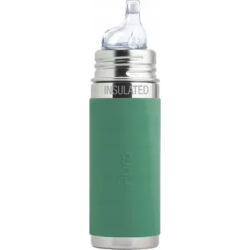 Termoska Pura Kiki termoska s pítkem 260 ml termoska mátová na teplé nápoje, ocelová