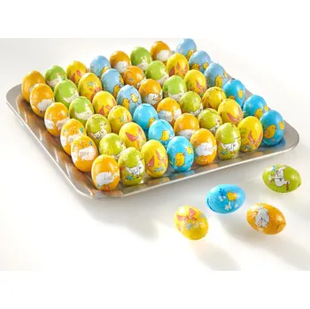 Cukrovinka 30 čokoládových vajíček Každé 12,8g. 30 kusů = 384 g.