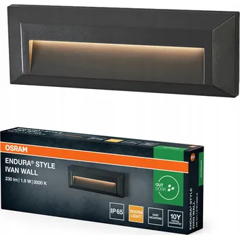 Venkovní osvětlení Venkovní nástěnné LED svítidlo 1.9W 85lm 3000K Šedé IP65 Endura