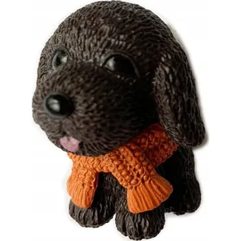 Figurka Figurka Pejsek Broholmer s oranžovou šálou