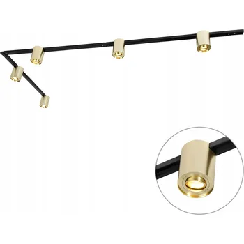 IP kamera Zlatý a černý kolejnicový systém s 5 světly, 1fázový - Rondoo Up