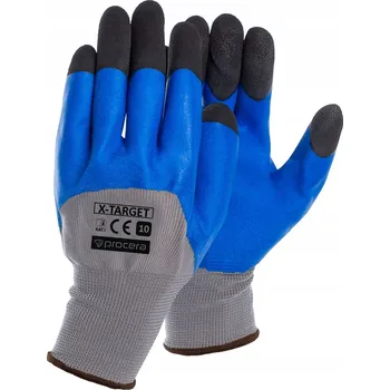 Pracovní rukavice Rukavice máčené v latexu Procera X-Target velikost 8 - M 12 párů