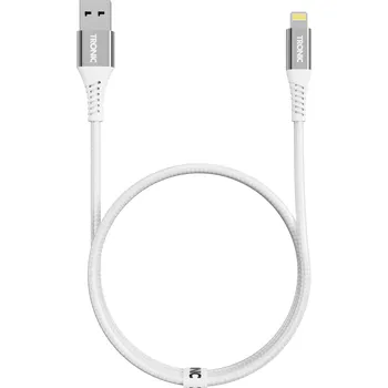 Datový kabel TRONIC® Nabíjecí a datový kabel, 2 m (USB-A - 8-pin, bílá)