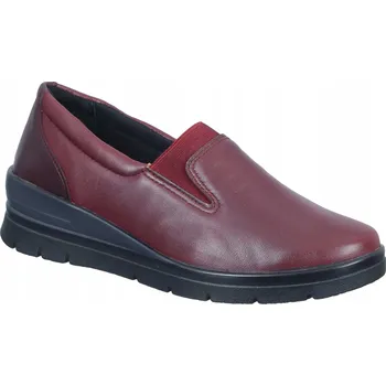 Dámské polobotky Comfortabel Šíře H, bordó dámské boty na podzim a zimu, velikost 36