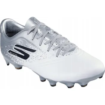 Kopačky Fotbalová obuv pánské SKECHERS Razor 1.5 Academy FG bílé/stříbrné 42.5 EU