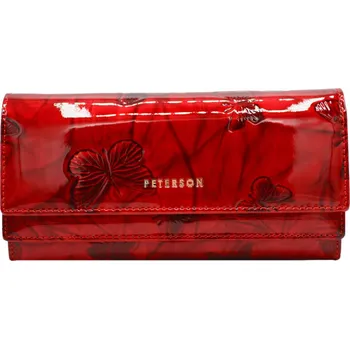 Peněženka Dámská kožená peněženka na karty doklady velká Peterson kůže RFID STOP