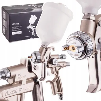 Stříkací pistole LAKOVACÍ PISTOLE STŘÍKACÍ HVLP TRYSKA 1,4MM NÁDRŽKA 600ML ITALCO