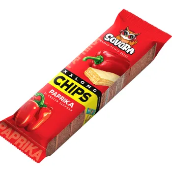 Bonbon DISKONT Dlouhé chipsy v tubě paprika 70g