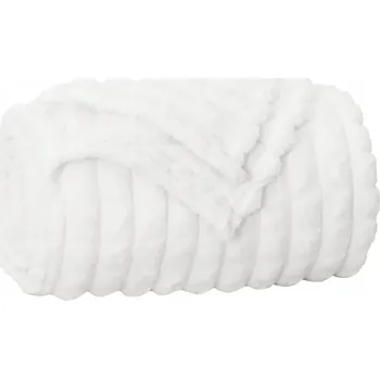 deka Plažová deka Bílá 150 x 130 cm Fleece