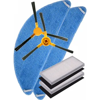 Sada příslušenství pro robotický vysavač HEPA filtry, kartáčky pro vysavač SENCOR komp. s SRX 0915 a sada mopů 6ks