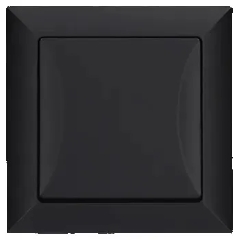 vypínač Schodišťový vypínač černý matný, zápustný 10A 1 ks