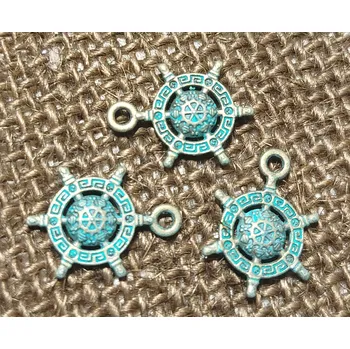 Přívěsek Přívěsek - kov - kormidlo s efektem měděnky