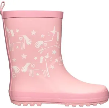 Dívčí holínky Dětské holínky AQUOS RAINBOW 26 Růžová, Bílá