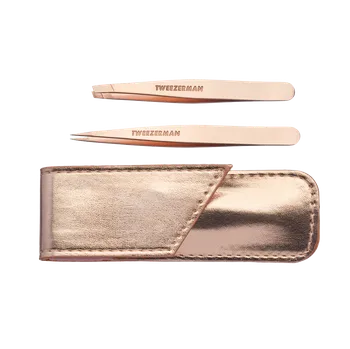 Tweezerman Petite Set Rose Gold, Sada pinzet v pouzdře Rose Gold + Dárek k nákupu