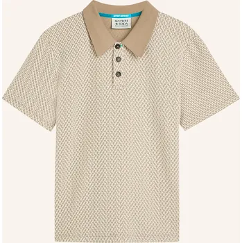 Pánská košile Scotch & Soda Pánské Jacquardové Polo Tričko Relaxed Fit,...