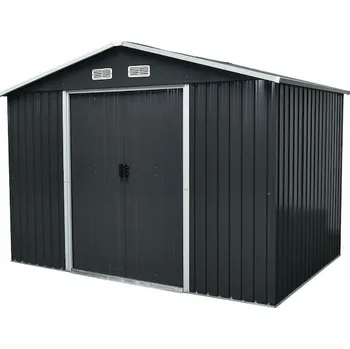 Zahradní domek Strend Pro Garden 2172937 Domeček Strend Pro, zahradní, plech, antracit, 301x236x214 cm