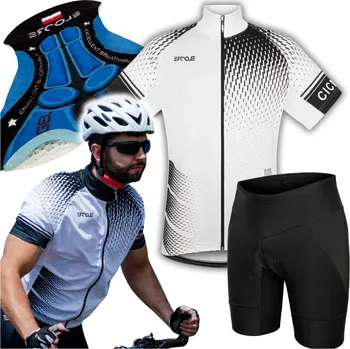 cyklistický dres Pánský cyklistický oblek vel L Tričko Kraťasy Cyklistické s gelovou vložkou