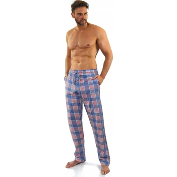 Pánské pyžamo Pánské pyžamové kalhoty dlouhé Milo New kostkované Vzor 9 bavlněné XXL