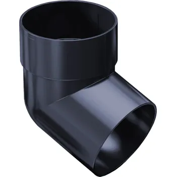 okap Koleno jednohrdlové pro okapový svod PROAQUA 90 mm 87° plastové RAL 7016 antracit