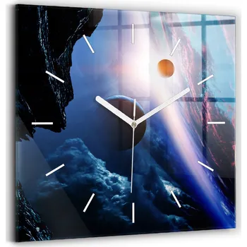 Hodiny Nástěnné hodiny Wallfluent černé 30 cm