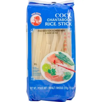 Cock brand Nudle rýžové 10 mm, 375 g