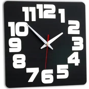 Hodiny Nástěnné hodiny ModernClock černé 30 cm