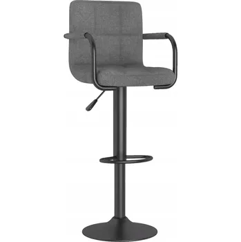 Barová židle Barová Židle, světle šedá, čalouněná látkou