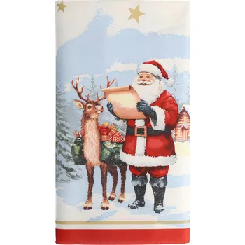 Jednorázový ubrus Vánoční papírový flizelinový ubrus měkký 120 x 180 1 Ks