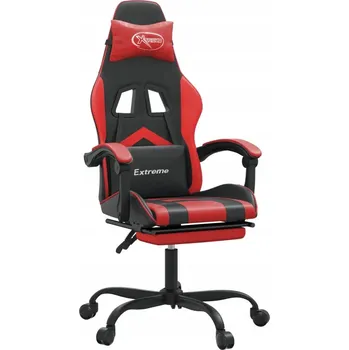 Tradiční křeslo VidaXL černo-červené