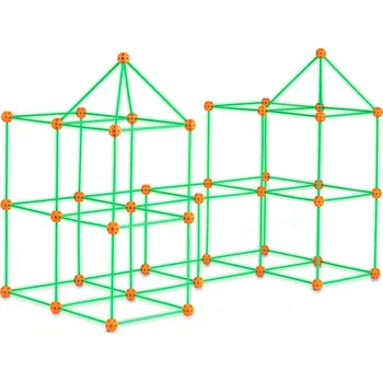 ostatní stavebnice Stavebnice pro stavbu pevnosti pro děti 69 dílků svítící ve tmě