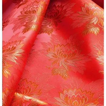 HEDVA ČESKÝ BROKÁT Ondrin 160 krojový brokát MALÝ KVĚT červená | 687