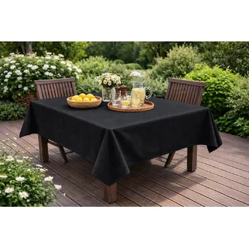 ubrus Orbytex Ubrus venkovní - kočárkovina melír tmavě šedý Rozměry: průměr 120, Tvar: Kulatý