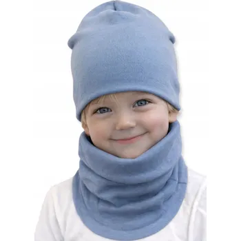 Čepice Souprava ČEPICE + NÁKRČNÍK 110-122 dětská souprava 52/56 JARNÍ LEDOVÁ