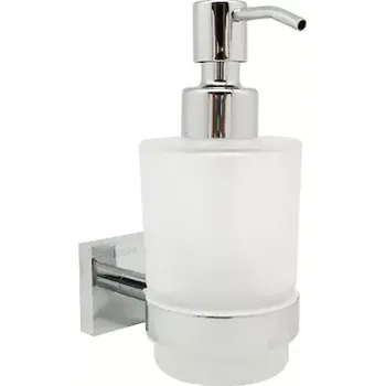 Dávkovač mýdla kielle Harmonia - Dávkovač mýdla s držákem, matné sklo/chrom 40123000