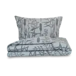 Kvalitex Klasické ložní flanelové povlečení 140x200, 70x90cm RÁKOS šedý Rozměr povlečení: 1+2, 220x200, 70x90cm