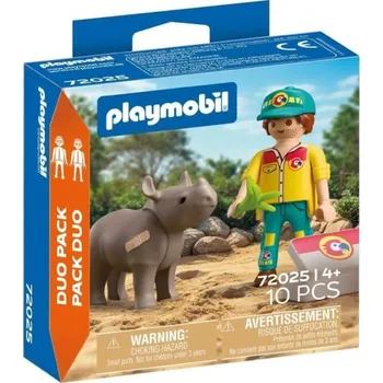 Dětské zboží PLAYMOBIL 72025 Ošetřovatel s nosorožcem